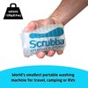 Scrubba Waterclear Wash & Dry Kit – Portable Hand Washing System – Lightweight for Travel, Camping & Hotels – Includes Quick-Dry Towel, Clothesline & Hangers – Eco-Friendly Travel Laundry Essentials