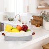 HLWDFLZ Bathroom Countertop Organizer Basket, Cotton Rope Woven Storage Basket Toilet Paper Decorative Basket for Bathroom, Bedroom, Living Room, Entryway 13"x6.3"x4.3" (Off White/Gray)