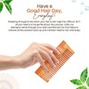 Neem Wood Shampoo Comb – Wide Tooth Natural Wooden Comb | Detangler for Wet Hair, Gentle on Scalp, Eco-Friendly, Plastic-Free