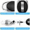 Teskyer 2 Pack Badge Holders, Retractable Badge Reel with Carabiner Belt Clip and Key Ring for ID Card Name Holder and Keychain