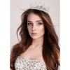 ATODEN Silver Tiara Crown for Women Girls Rhinestone Crystal Princess Queen Crown Full Round Tiara Jewelry Hair Accessories for Bridal Wedding Birthday Party Prom