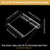 50pcs Labels for Storage Bins Plastic Label Clip, Basket Labels Clip On Wire Shelf Price Label Holder Merchandise Sign Display Holder, 50pcs Label Insert Included