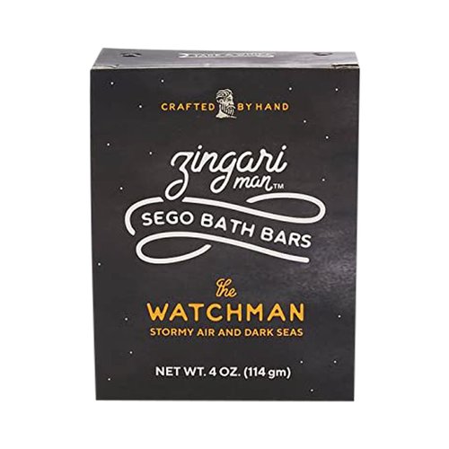 Zingari Man The Watchman Bath Soap - Cleansing facial soap for Men - Soap for Body, Face, Facial Cleanser, Face Wash, Skin Cleanser, Shaving - Daily Use, Travel, Mens Soap Bar Fresh