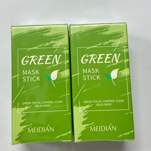 Fusang 2Pcs Green Tea Mask Stick for Face Moisturizing Green Mask Stick with Green Tea Extract,Deep Pore Cleansing,Oil Control,Removes Blackheads Hydrating Green Face Mask Stick for All Skin Types