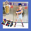EIAY Shop Little Girls' Boys' Rainbow Stripes Cotton Crew Socks (Rainbow 6 Pack, 3-5 Years)