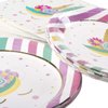 Andaz Press Tableware Unicorn Party Plates and Napkins Set, 24 Piece Set 9-Inch Plates, 7-Inch Plates, and Bulk 40-Pack 6.5-Inch Lunch Napkins, Unicorn, Princess, Pony Birthday Party Decorations Kit