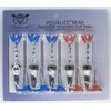 VISUALIZE Beak Eco Tee – Reusable Magnetic Golf Tee for Enhanced Drive Distance & Iron Shot Precision (5-Pack) Red, Blue