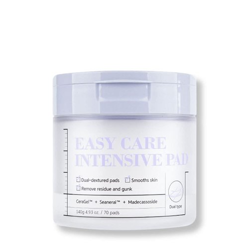 PONGDANG Easy Care Intensive Pad 70 sheets | Facial Toner Pads for Exfoliating Dead Skins & Soothing & Deep Hydration | Dual-sided Vegan Sheets | No Irritation