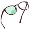 YEIN Bifocal Reading Glasses with Blue Light Blocking Lenses, Bifocal Reader for Women, Oval frame with Spring Hinge (+0.00/+1.00 magnification)