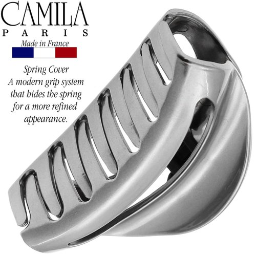 Camila Paris CP2412 French Hair Clip for Women - Strong Hold, No-Slip Grip, Durable Styling Claw for Long, Curly, and Wavy Thick Hair, Made in France