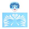 Salmue Face Painting Stencils, Face Paint Stencils for Kids and Adults, 7pcs/Set Reusable Tattoo Stencils Glitter Temporary Tattoos Templates Body Painting Facial Makeup Tattoo Design Tools