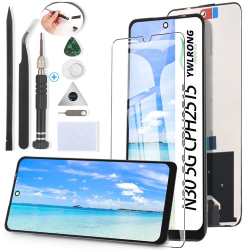 Screen for OnePlus Nord N30 5G Screen Replacement for Nord CPH2513 CPH2515 LCD Display Touch Screen Digitizer Assembly with Tools（Black）