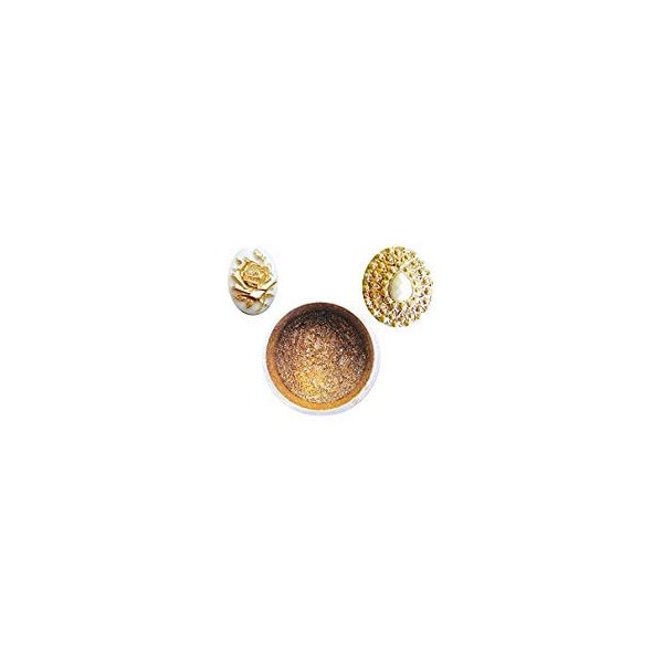 Metallic Gold Highlighter 6 Grams | Pure Gold Paint Highlighter | Sunflower Sugar Art | Gold Highlighter for Decoration | Gold Metallic Dust Cake Topper | Polvo Oro Matizador Highlighter