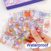 Cute Stickers Waterproof Water Bottle Laptop Scrapbook Vinyl Stickers Aesthetic Kawaii Clear Stickers Packs for Journaling Gifts for Kids Girls Boys, Pack of 1000 Pcs/100 Sheets (Space Star Travel)