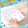 LTLUTU "Puzzle Sticker Savior! 8 Sheets Puzzle Protection Paper with Adhesive Back, Peel and Stick, Ideal Helper for Perfect Puzzle Preservation, Includes 2 Self-Adhesive Hooks and 1 Sticker Squeegee