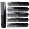 LUXXII (6 Pack) 5" Pocket Hair Comb Beard & Mustache Combs for Men's Hair Beard Mustache and Sideburns
