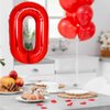40 Inch Giant Red Number 10 Balloon, Helium Mylar Foil Number Balloons for Birthday Party, 10th Birthday Decorations for kids and adults, 10 Year Anniversary Party Decorations Supplies