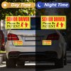 4 Pieces Reflective Elderly Driver Magnet for Car Driver Car Magnets Old People Gag Gifts Please Be Patient Yellow Elderly Car Magnet Sign Magnetic Bumper Sticker for Grandma and Grandpa