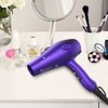 Wazor 3rd Generation Lightweight Low Noise Hair Dryer,( 1875W Tourmaline Ceramic Negative Ionic Blow Dryer）2 Speed 3 Heat Settings Cool Shot with Diffuser Concentrator(Purple)