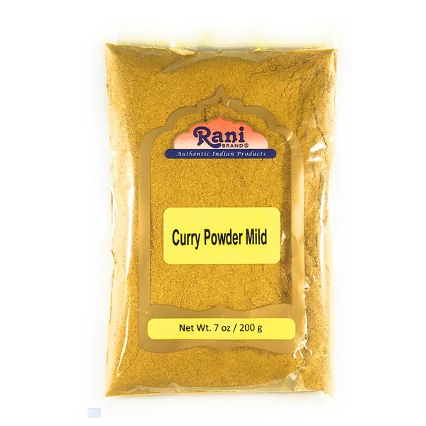 Rani Curry Powder Mild (10-Spice Authentic Indian Blend) 7oz (200g) ~ All Natural | Salt-Free | NO Chili or Peppers | Vegan | No Colors | Gluten Friendly | NON-GMO | Indian Origin