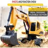 Remote Control Digger,Toy Digger Remote Control Digger Excavator Toys,Engineering Sand Digger Construction Vehicle Toy RC Excavator Toy Cars for Kids
