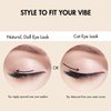 i-ENVY Half Lashes, Edge Fit False Eyelashes Natural Dramatic Look Wispy Cat Eye Clear Band Fluffy Volume Soft Strip Short Half Fake Eyelashes Light Weight Comfort Everyday Easy to Wear (FLUTTERY FIT)