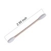 Wooden Stick Cotton Swabs 800 Count - Double Spiral Tipped With Cotton Heads- Sturdy Handle - Multipurpose