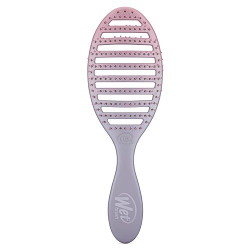 Wet Brush Speed Dry Hair Brush, Pink/Purple (Feel Good Ombre) - Vented Design & Soft HeatFlex Bristles Are Blow Dry Safe - Ergonomic Handle Manages Tangle & Uncontrollable Hair - Pain-Free