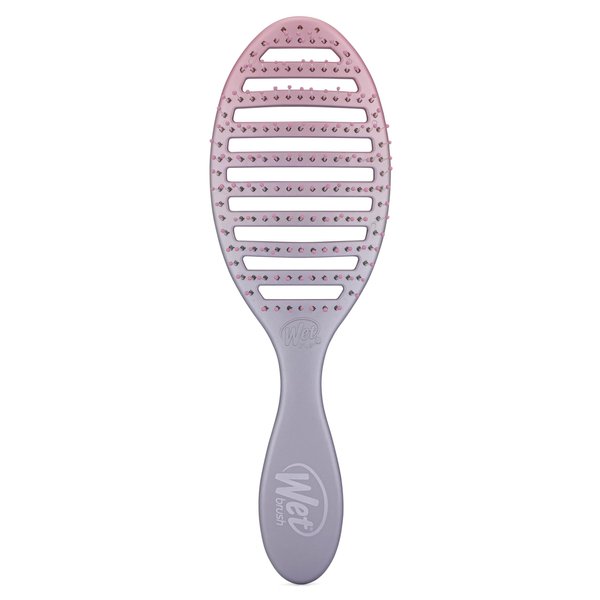 Wet Brush Speed Dry Hair Brush, Pink/Purple (Feel Good Ombre) - Vented Design & Soft HeatFlex Bristles Are Blow Dry Safe - Ergonomic Handle Manages Tangle & Uncontrollable Hair - Pain-Free