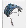 Set of 2 Crystal Butterfly Hair Holder Barrettes Ponytail Hair Barrettes for Women Girls YY86900-4-2sBlueGreen