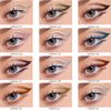 ZUK Liquid Eyeliner, Glitter Eyeliner, Quick-Drying, Rich Pigment, Colourful Eyeliner, Waterproof & Smudge Proof, Long Lasting 06#, 0.11 Fl Oz