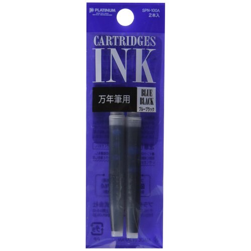 Platinum Refills Blue Black Fountain Pen Cartridge - SPN-100A-3