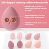 8 PCS Makeup Sponges Blender Latex-Free Vegan Beauty Sponge Professional Beauty Sponge Blender Makeup Egg Foundation Blending