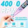 Nail Drill Professional 40000RPM for Acrylic Nails, Nail Drill Portable Electric Nail Drill for Nail Manicure, Nail Drill Rechargeable High Capacity for Salon and Home Use