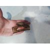Generic Medium rectangle tan and black marbled hair claw clip