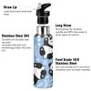 KEEPREAL 22 OZ Cute Cartoon Panda Water Bottle with Straw - BPA Free Leakproof Stainless Steel Water Bottle for Women Men Water Jug for Fitness Gym Outdoor Sport