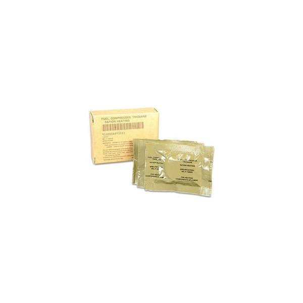 Trioxane Solid Fuel Tablets. Box of 3 Individually Wrapped Tablets