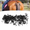 450PCS Mini Small Rubber Bands, Soft Rubber Horse Rubber Bands Tiny Black Hair Elastics Hair Rubber Bands Elastic Hair Ties for Horse