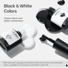 Modelones Gel Nail Polish, 2 Pcs 15 ml White Black Gel Polish Soak Off LED Fingernail Polish [Long Lasting] [Vegan] Nail Lacquer Nail Art Manicure Kit DIY at Home Beauty Gifts 0.5 Oz