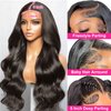 DACHIC 250% Density 13x6 Body Wave HD Lace Front Wigs Human Hair Pre Plucked Glueless Human Hair Lace Front Wigs Body Wave Frontal Wigs Human hair Natural Color with Baby Hair Free Part 28 Inch