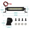 RC Light Bar 15 LED 2.95 Inch Aluminum RC Lights RC Crawler Accessories for Axial SCX10 Traxxas TRX4 TRX4M Arrma Senton Redcat GEN7 1/10 1/18 Scale Rock Crawler Truck RC Car Roof Light Kit Zhongzhen