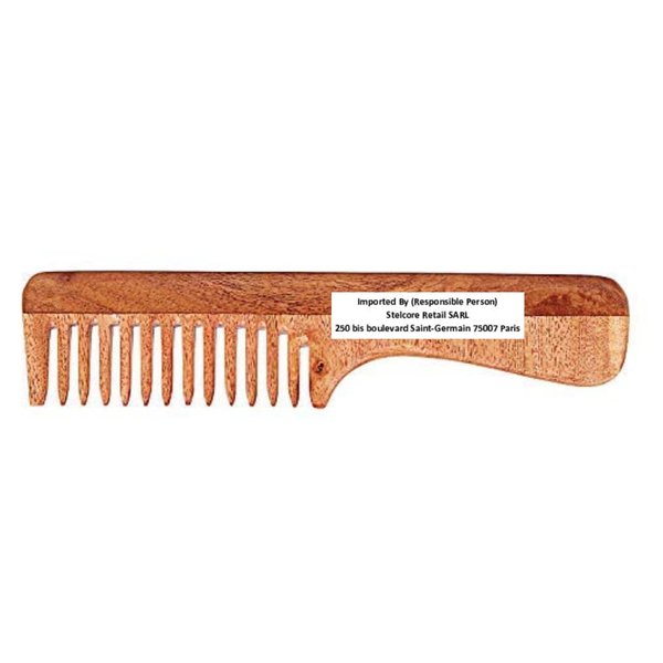 SVATV Handcrafted wood Comb for Detangling Hair Comb For Thick, Curly And Wavy Hair, Non-Static and Eco-friendly Made in India N-74