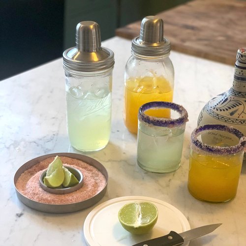 Jarware Mason Jar Cocktail Shaker Lid For Regular Mouth Mason Jar, Stainless Steel