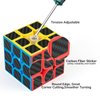 Jurnwey Speed Cube Carbon Fiber Sticker Set Puzzle Cube Magic Cube Bundle of 2x2x2 3x3x3 Pyramid Frosted Puzzle Toys