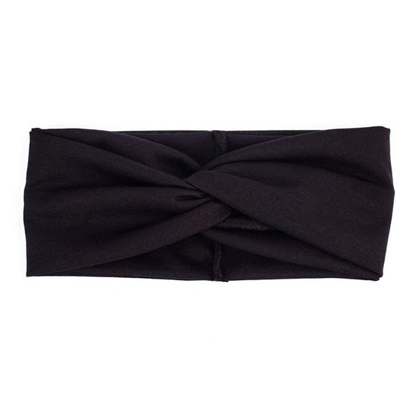 Shimmer Anna Shine Black Headbands for Women (Twist)
