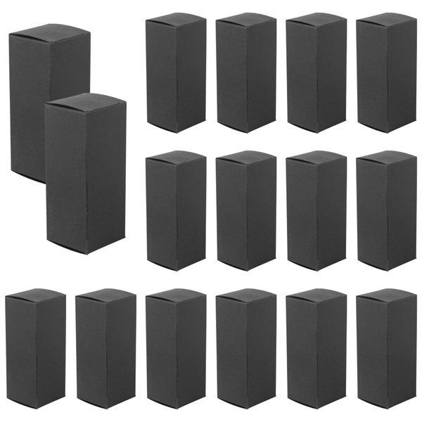 Framendino, 50 Pack Black Kraft Paper Lipstick Boxes Rectangle Lipstick Bottle Boxes Reusable Lip Balm Packaging Cases Gift Wrapping Box for DIY Gift Packaging (3.54x1.41x1.41)