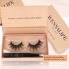WENNALIFE Natural False Eyelashes, 15mm Eye Lashes Full Strips 3D Mink Eyelashes Natural Look Handmade Fake Eyelashes Medium Volume Wispy 3D Mink Lashes, FLORIST