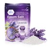 Medpride Epsom Bath Salts Soak For Pain Relief With Lavender Essential Oil- Relaxing Foot Bath Salts For Soothing, Muscle Recovery & Relaxation - Pure Moisturizing Soaking Salts For Men & Women 19.2oz