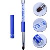 Ycyan 1Pcs Oval UV Gel Nail Brush Rhinestone Handle Professional Nail Art Tools Size 8