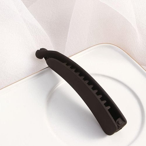 Coffee Banana Clip Hair Claws Ponytail Holder Frosted Hair Clips Solid Color Hairpins Hair Accessories,Clips and Barrettes，Hair Clips